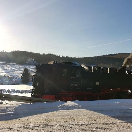 Ferienwohnung Bimmelbahn Blick Oberwiesenthal Dış mekan fotoğraf