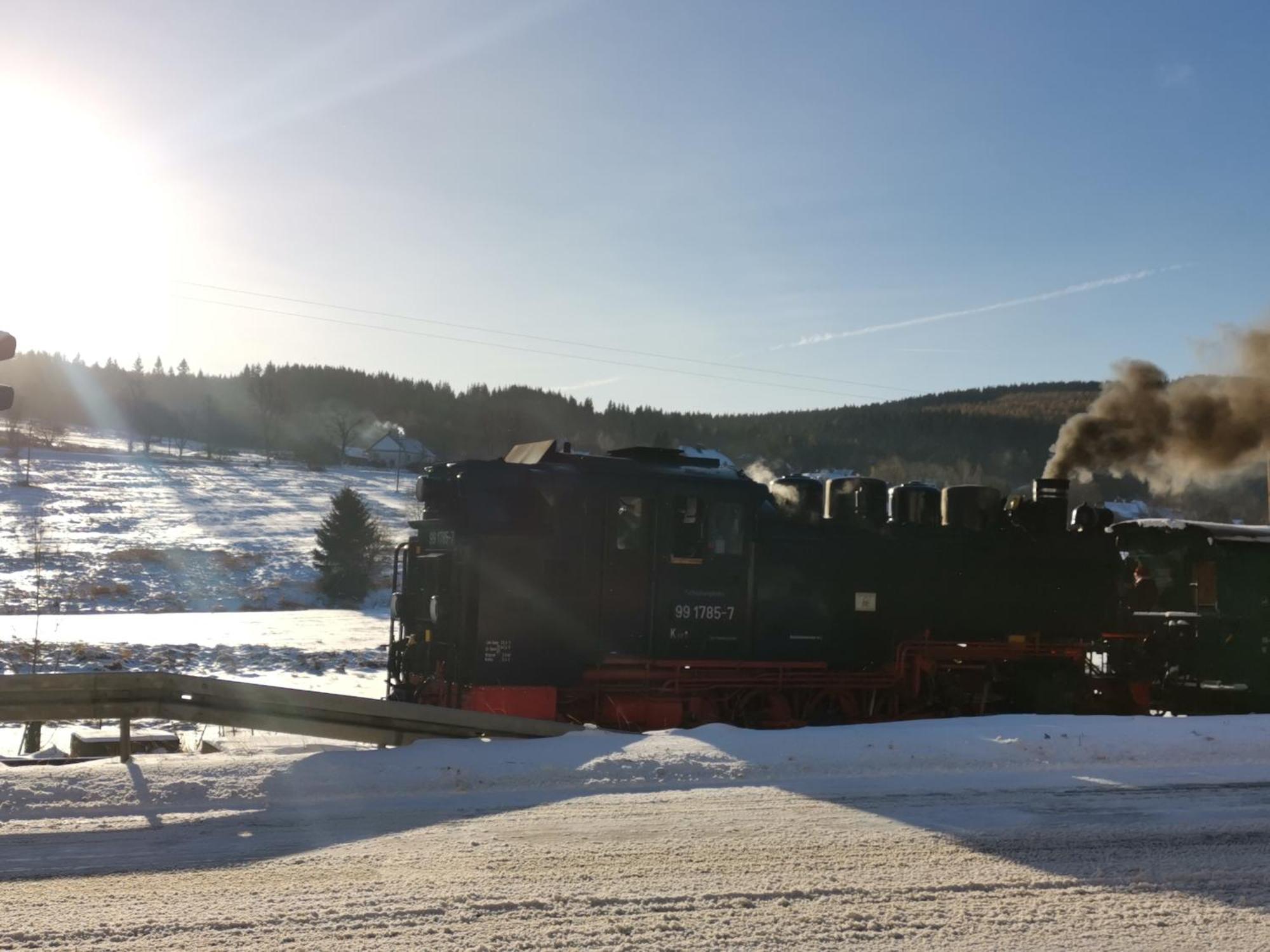 Ferienwohnung Bimmelbahn Blick Oberwiesenthal Dış mekan fotoğraf